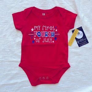 NWT My First 4th of July Onesie (6M)